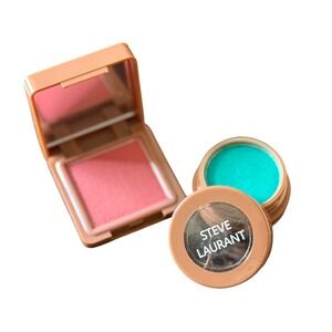 Steve Laurant Blush and Green Eyeshadow Bundle Makeup Set